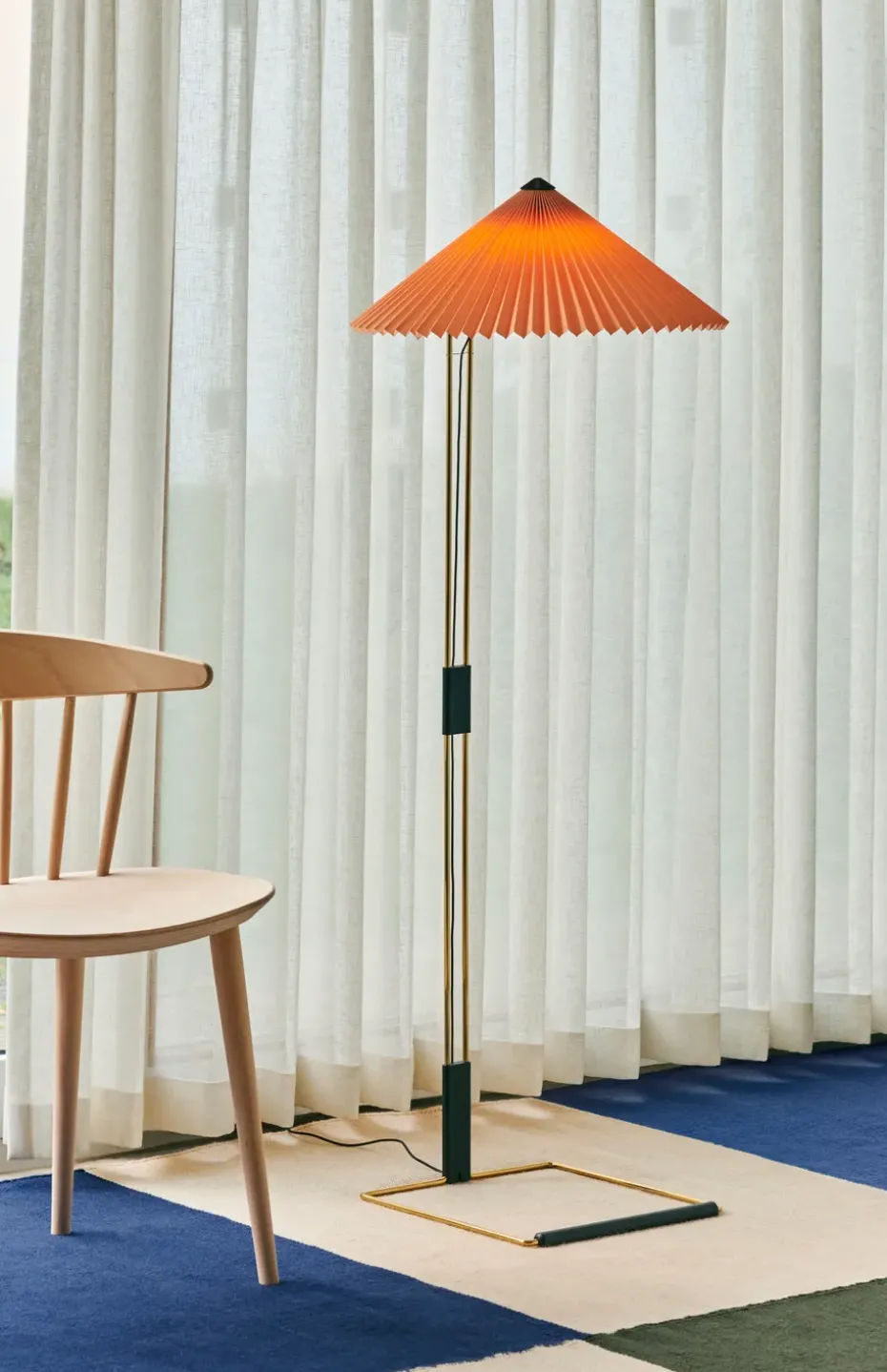 Lámpara de pie Matin floor 129 cm, Yellow