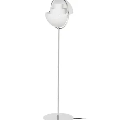 Lámpara de pie Multi-Lite, cromo-blanco