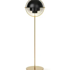 Lámpara de pie Multi-Lite, latón-negro