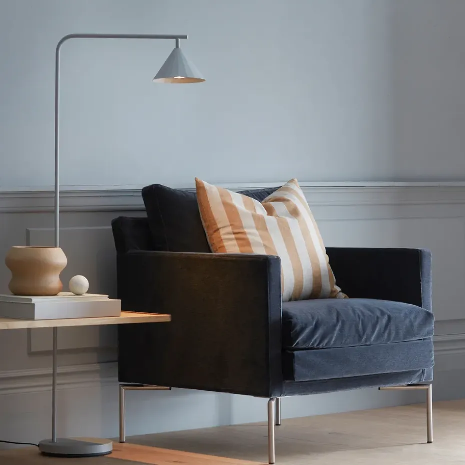 Lámpara de pie Rain, Beige