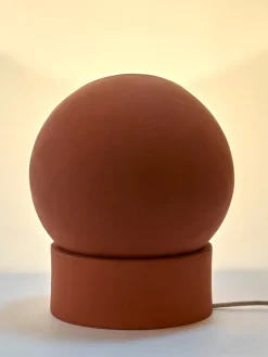 Lámpara de pie Terra low, Terracotta