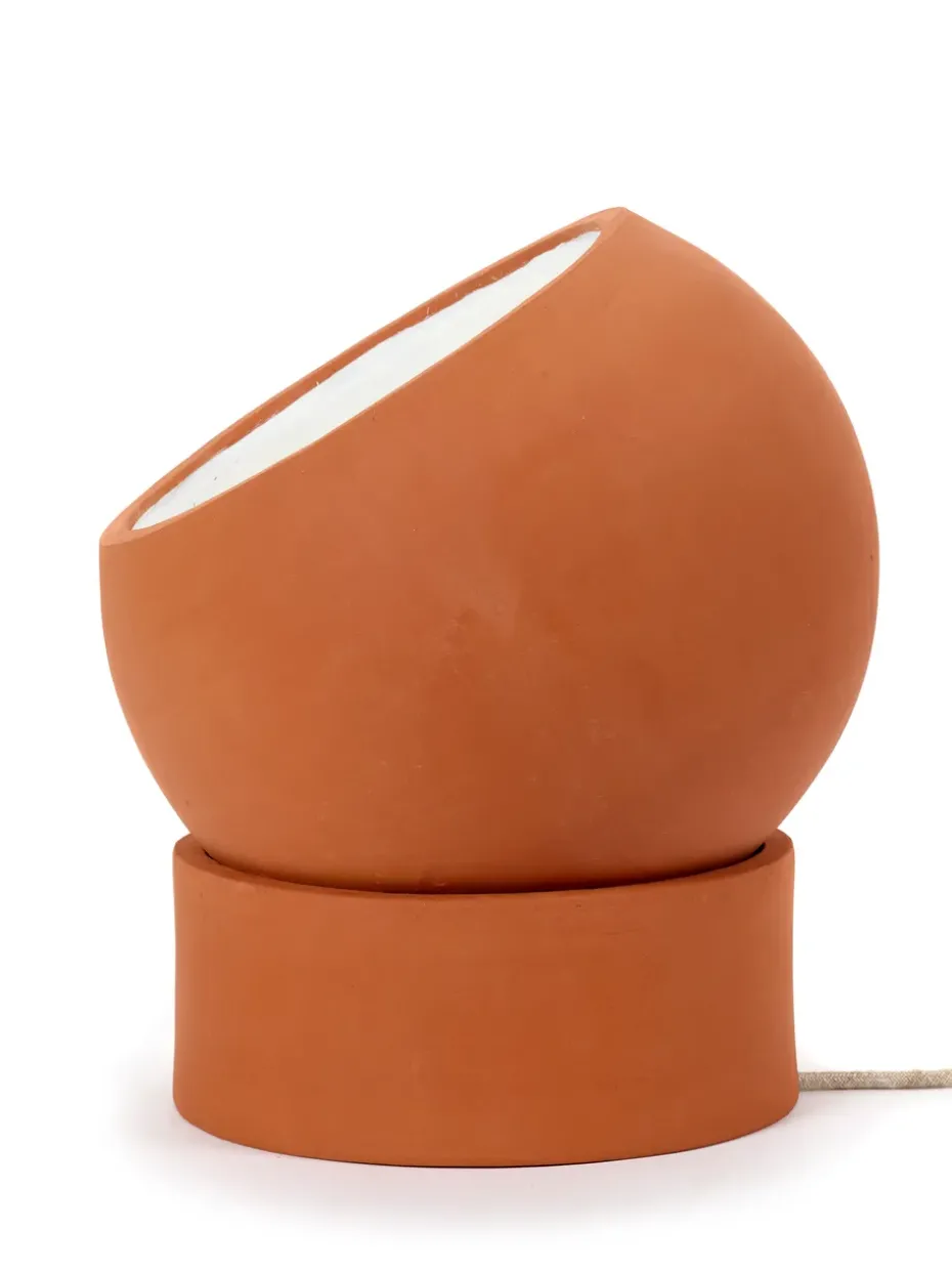 Lámpara de pie Terra low, Terracotta