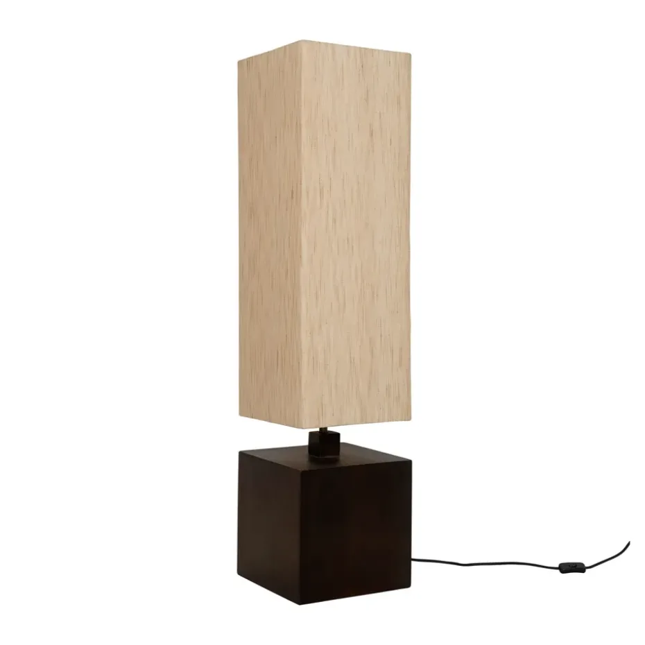 Lámpara de pie Vidar, Madera de mango