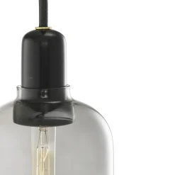Lámpara de techo Amp L, gris-negro