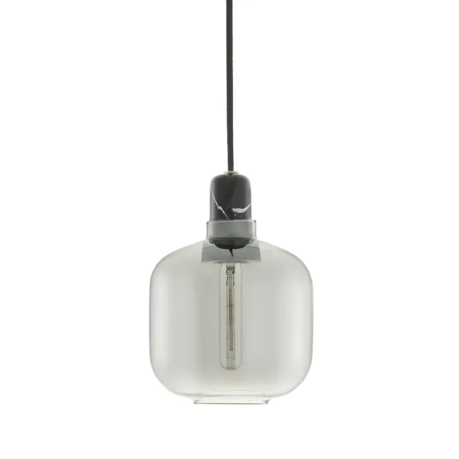 Lámpara de techo Amp S, gris-negro