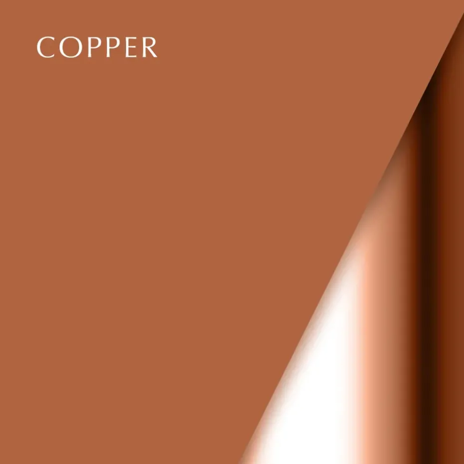 Lámpara de techo Clava Dine Ø43 cm, Brushed copper