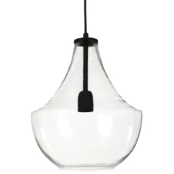 Lámpara de techo Hamilton 30 cm, transparente-negro