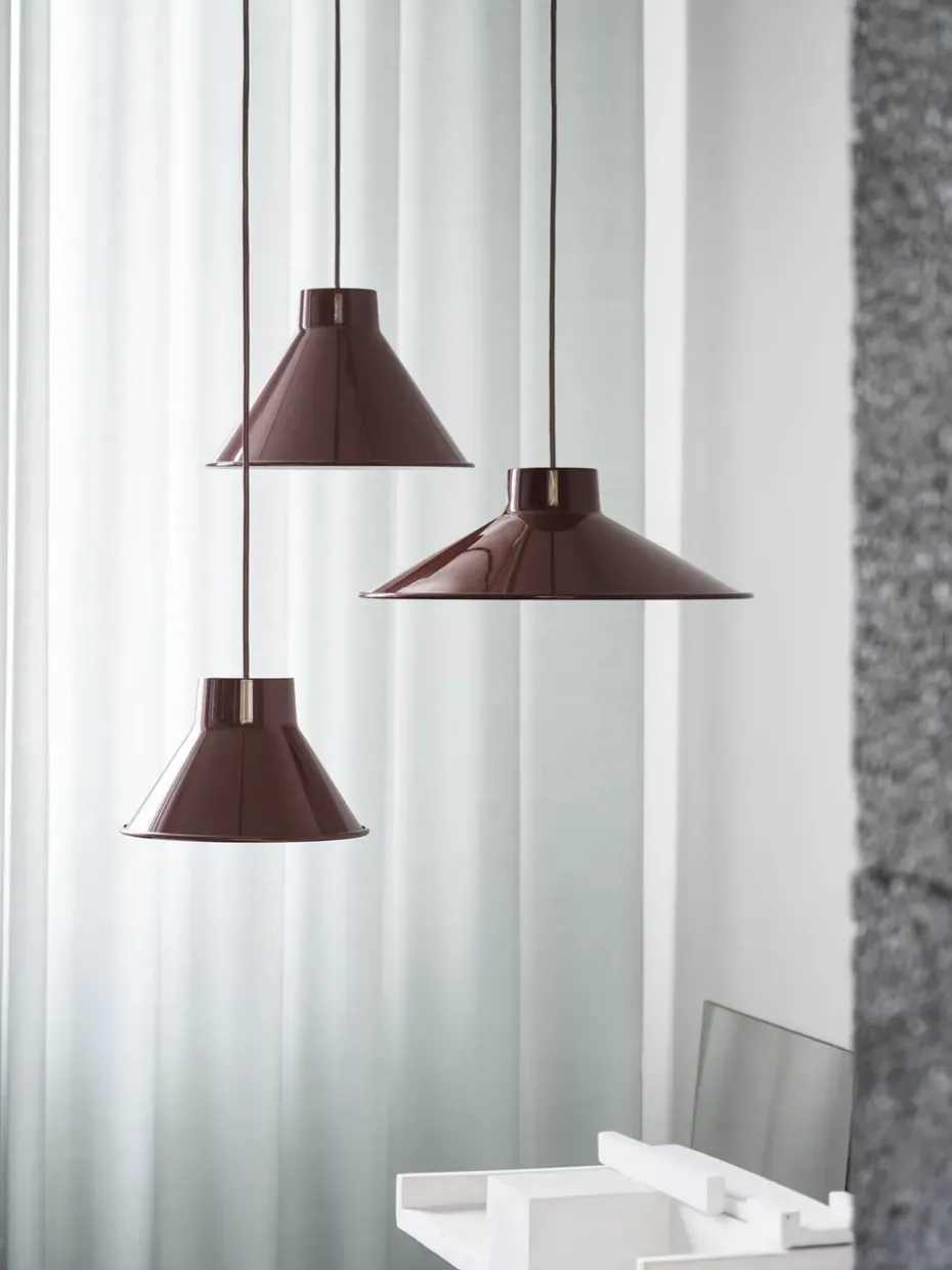 Lámpara de techo Top Ø21 cm, Rojo oscuro