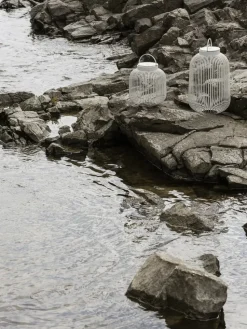 Lámpara LED Lito M, Gris seda