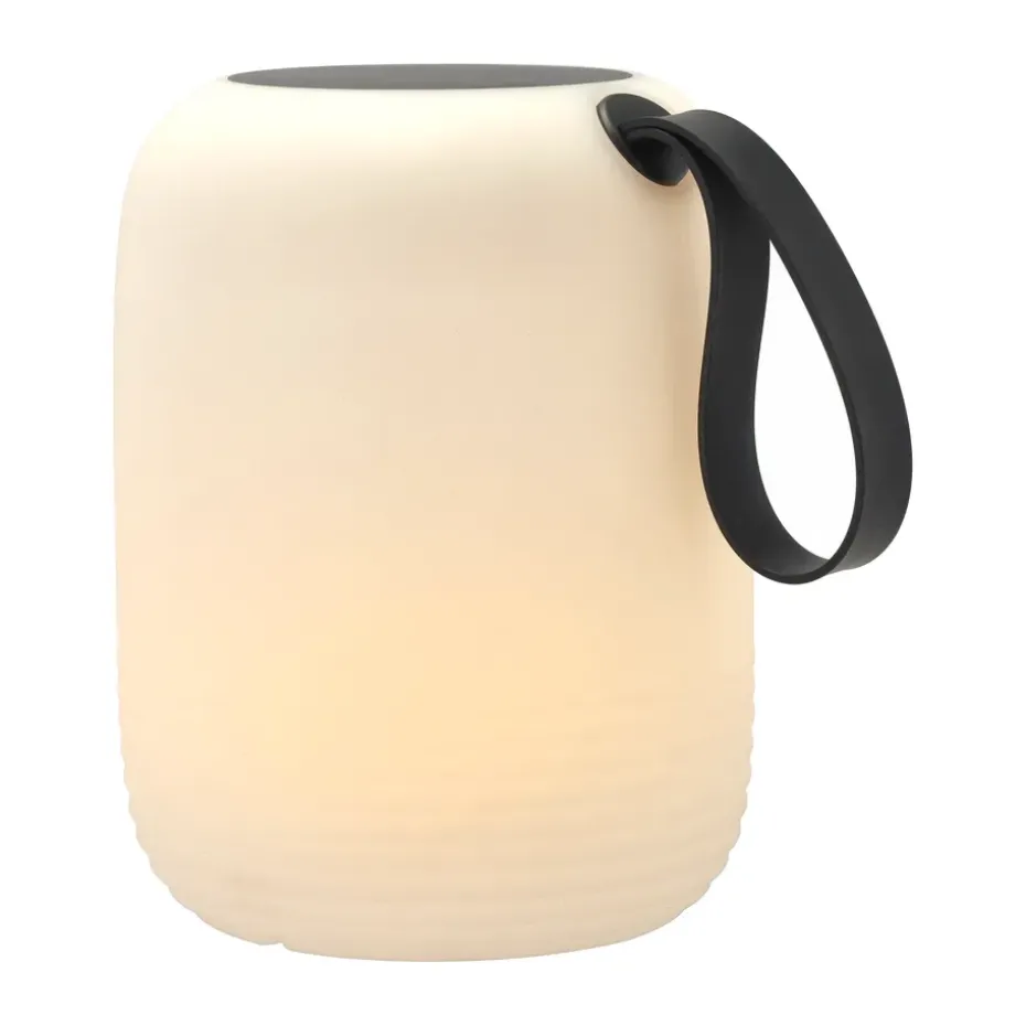 Lámpara solar Hav lounge Ø21 cm, Blanco-negro