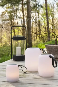 Lámpara solar Hav lounge Ø12,5 cm, Blanco-negro