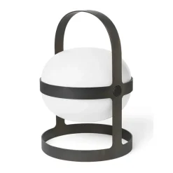 Lámpara solar Soft Spot negro, 34 cm