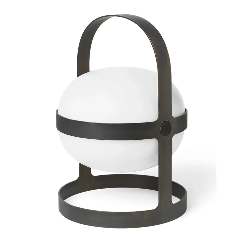 Lámpara solar Soft Spot negro, 34 cm