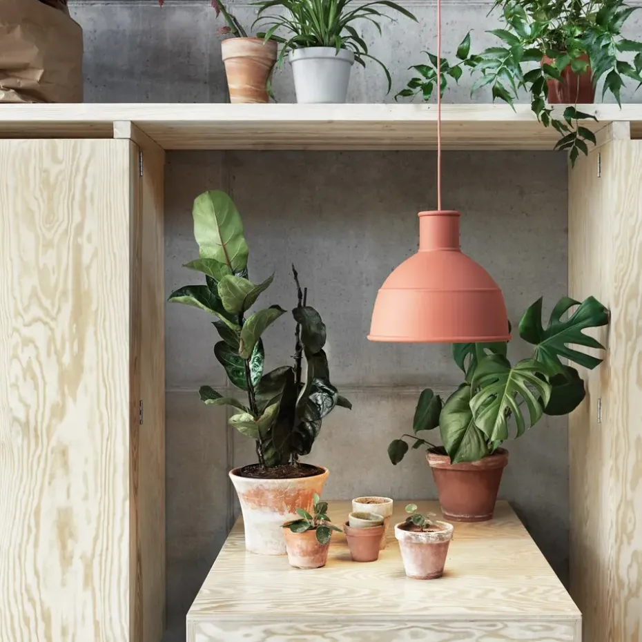 Lámpara Unfold, terracotta