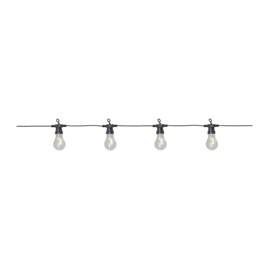Luces Wisp negro, 855 cm, 20 luces