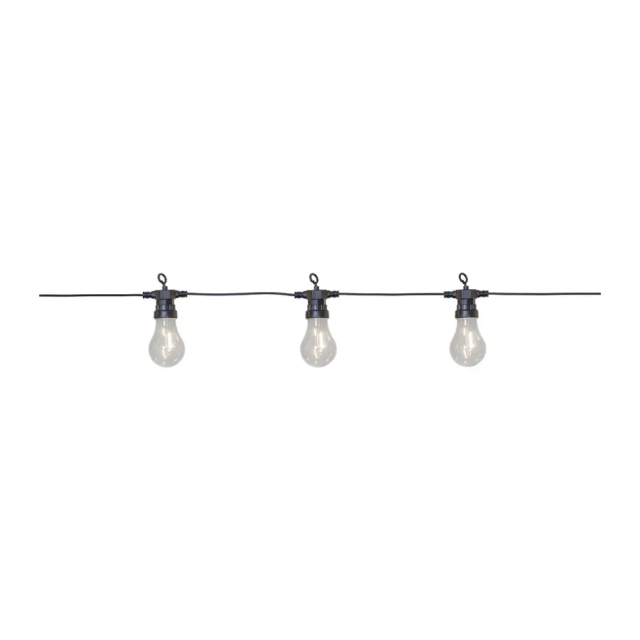 Luces Wisp negro, 405 cm, 10 luces
