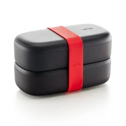 Lunchbox To Go Lékué 5 piezas, Negro