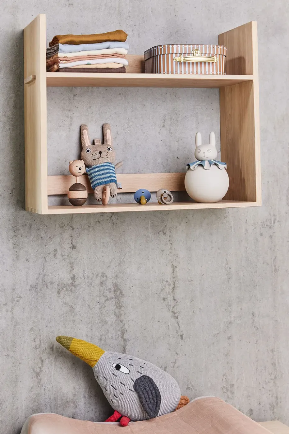 Luz noche Rabbit, Offwhite-blue