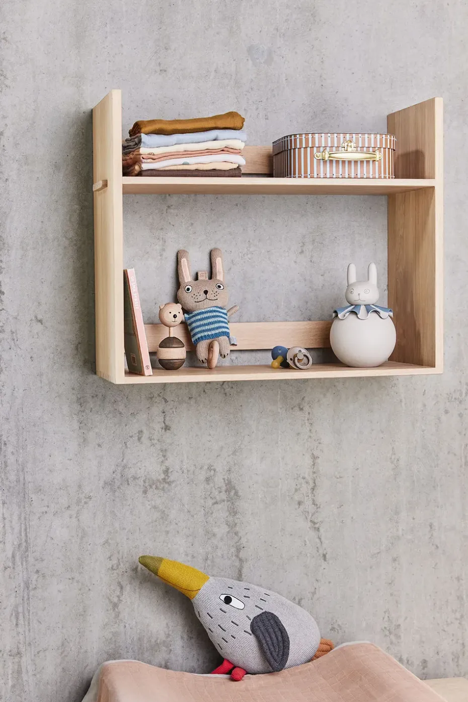 Luz noche Rabbit, Offwhite-blue