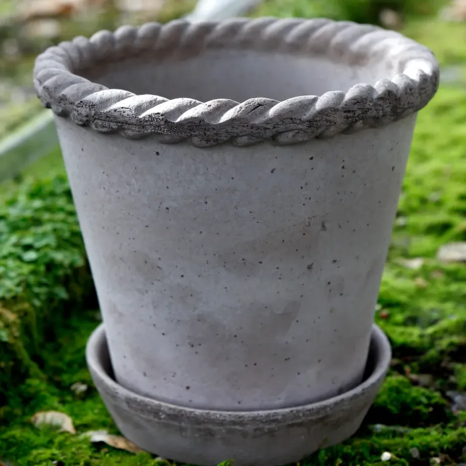 Maceta Emilia 16 cm, gris