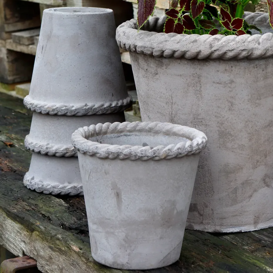 Maceta Emilia 16 cm, gris