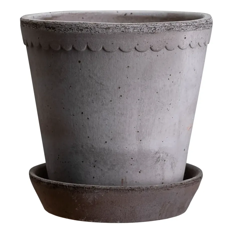 Maceta Helena Ø12 cm, gris