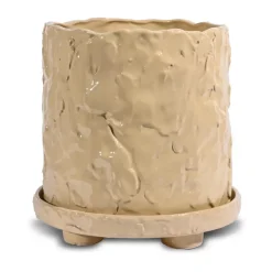 Maceta Muddy L Ø23 cm, Beige