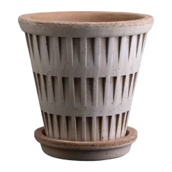 Maceta Pantheon raw, Rosa, Ø16 cm