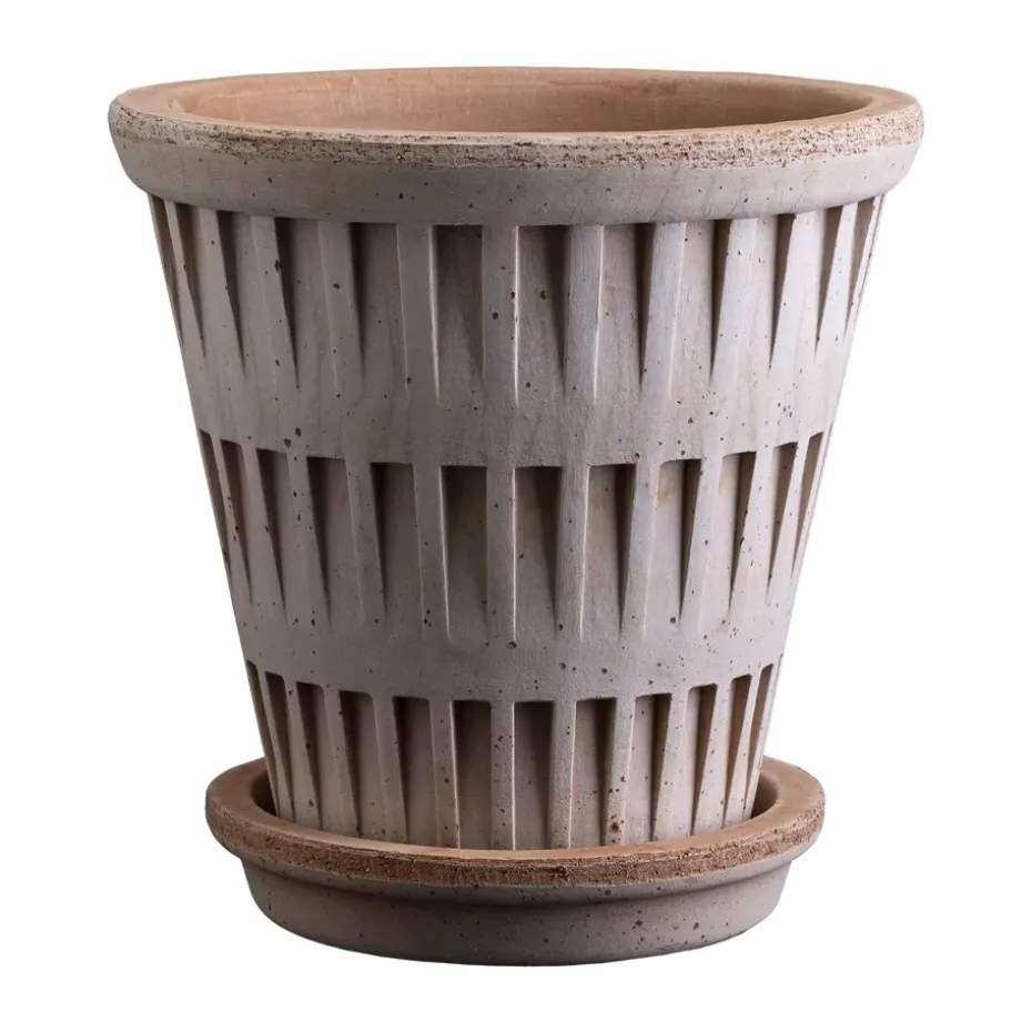 Maceta Pantheon raw, Rosa, Ø18 cm