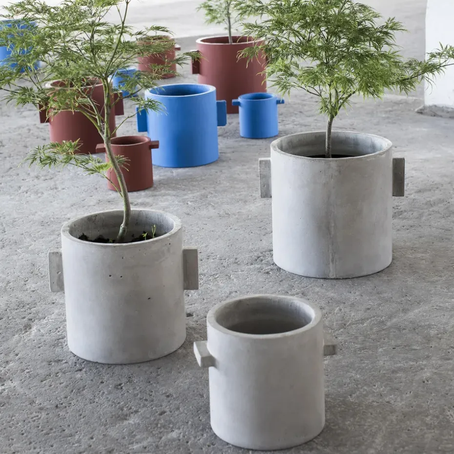 Maceta Rond Ø25 cm, Natural