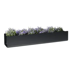 Macetero de ventana Jorda, Negro 100 cm