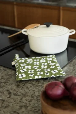 Manopla de cocina Belle Amie 23x23 cm, Verde oscuro