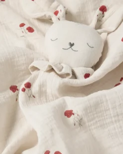 Manta de apego Poppy Muslin, 48x48 cm