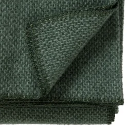 Manta de lana Domino, verde