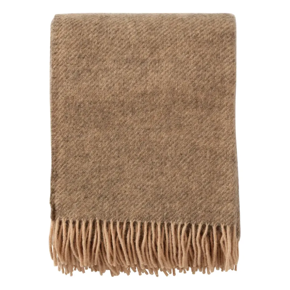 Manta de lana Gotland 130x200 cm, Beige