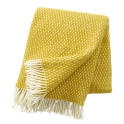 Manta de lana Knut, Saffran (amarillo)