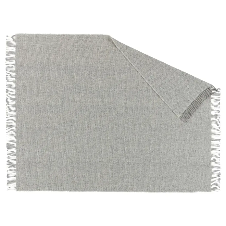 Manta de lana Sandstone 130x180 cm, gris claro