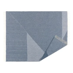 Manta de lana Stripes 130x185 cm, azul