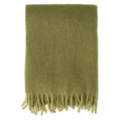 Manta Dune de mohair 130x170 cm, Olive