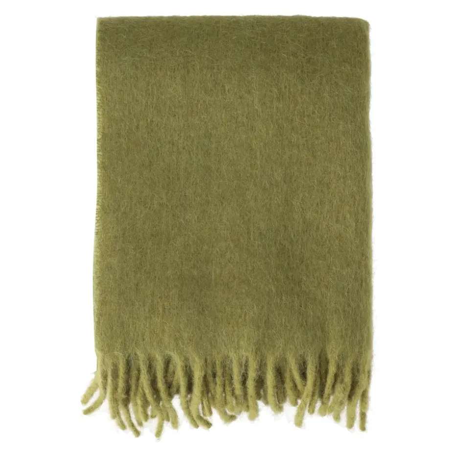 Manta Dune de mohair 130x170 cm, Olive