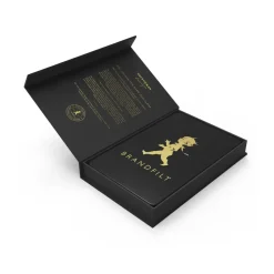 Manta ignífuga Solstickan 16x2,7x25 cm, Negro-oro
