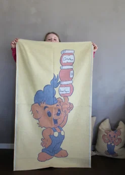 Manta infantil Dunderhonung 72x105 cm, Amarillo