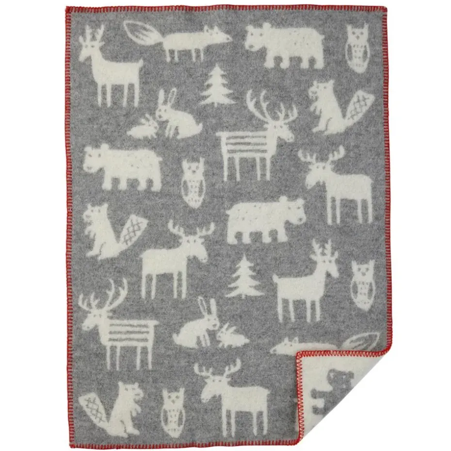 Manta infantil Forest, gris