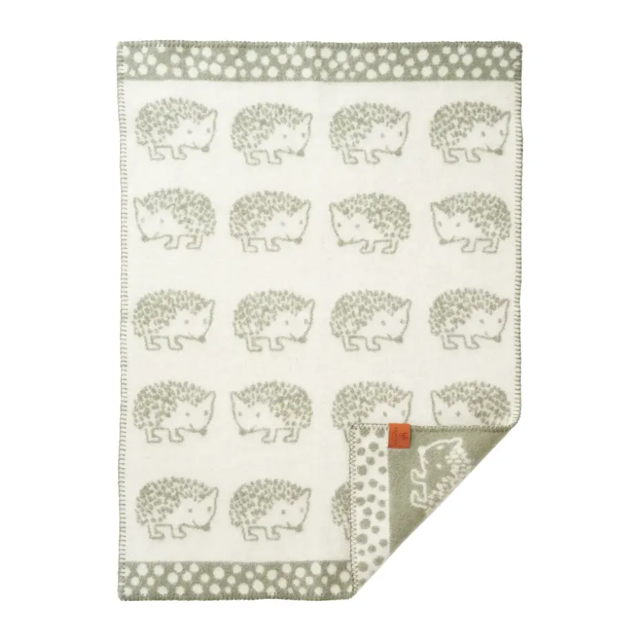Manta infantil Hedgehog 65x90 cm, Verde