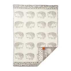 Manta infantil Hedgehog 65x90 cm, Gris