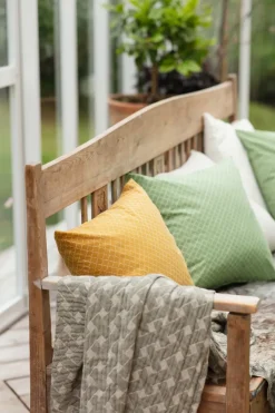 Manta Korg 170x120 cm, Verde-beige