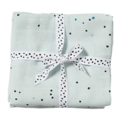 Mantas para bebé Dreamy Dots 120x120 cm, 2-packs, Blue
