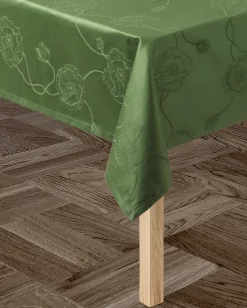 Mantel damasco Hammershøi Poppy verde, 150x320 cm