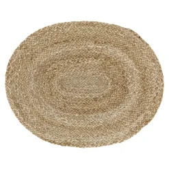 Mantel individual Braided ovalado, natural