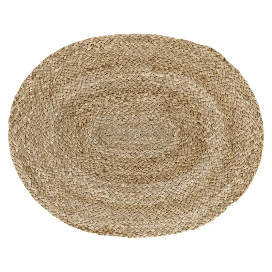 Mantel individual Braided ovalado, natural